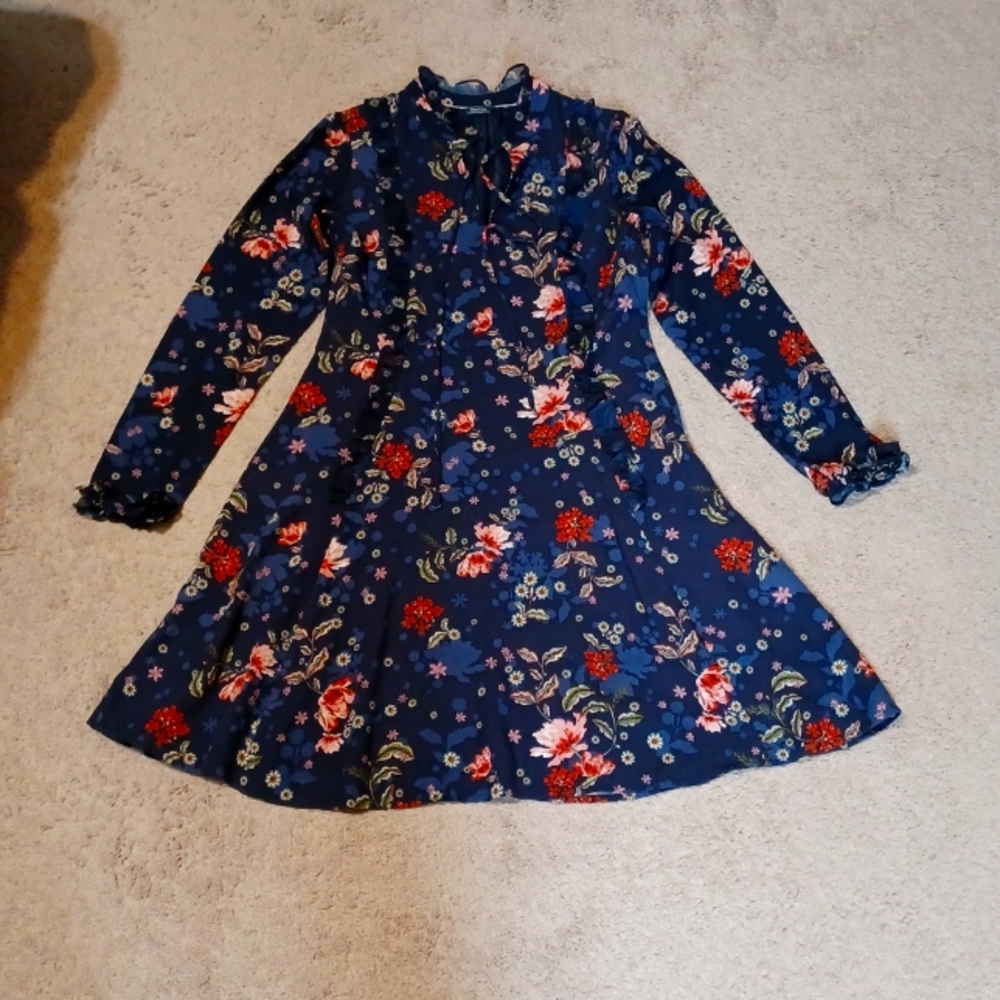 Salsa blue floral dress